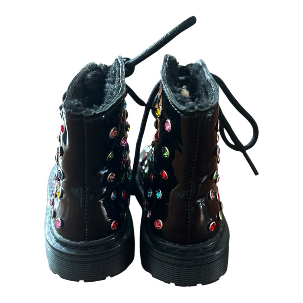 Lola + the boys rainbow crystal boots toddler 9 (25) Run a size Small - Picture 4 of 10